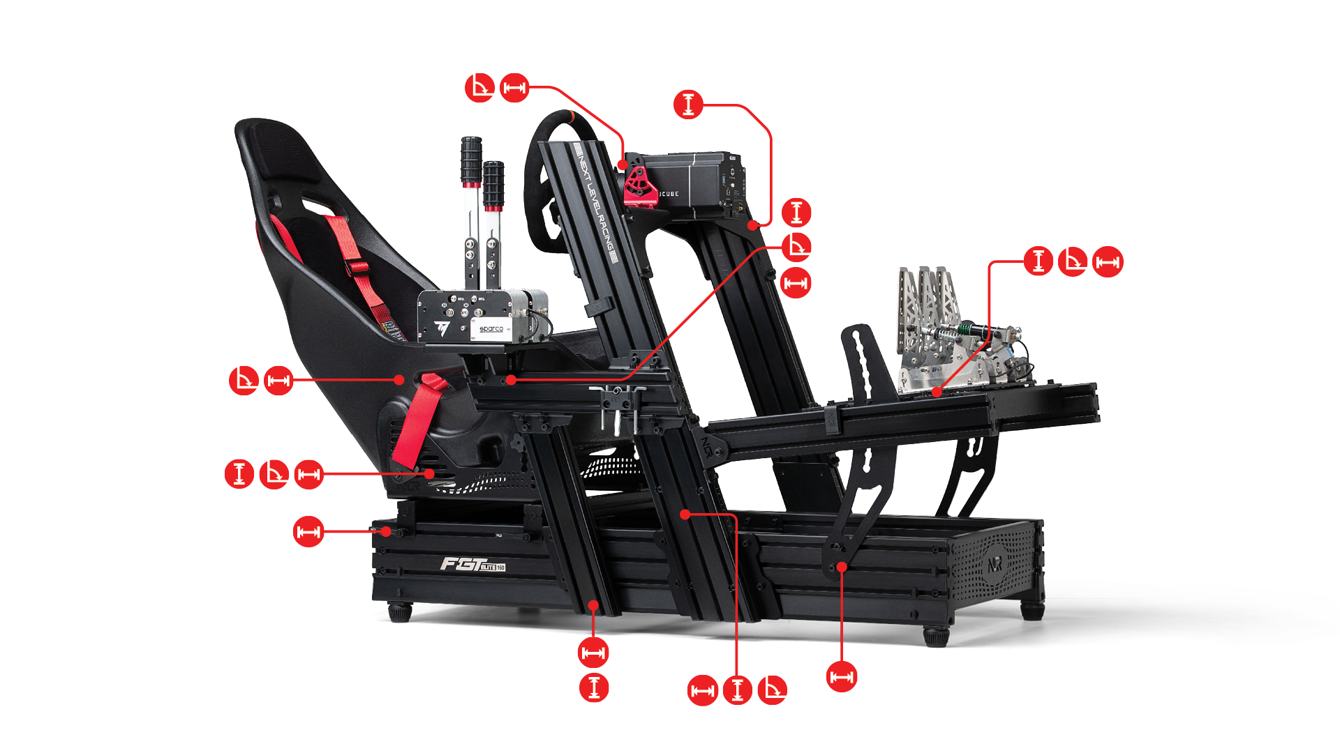 Next Level Racing F-GT Elite 160 Side & Front Plate Edition (NLR-E026)