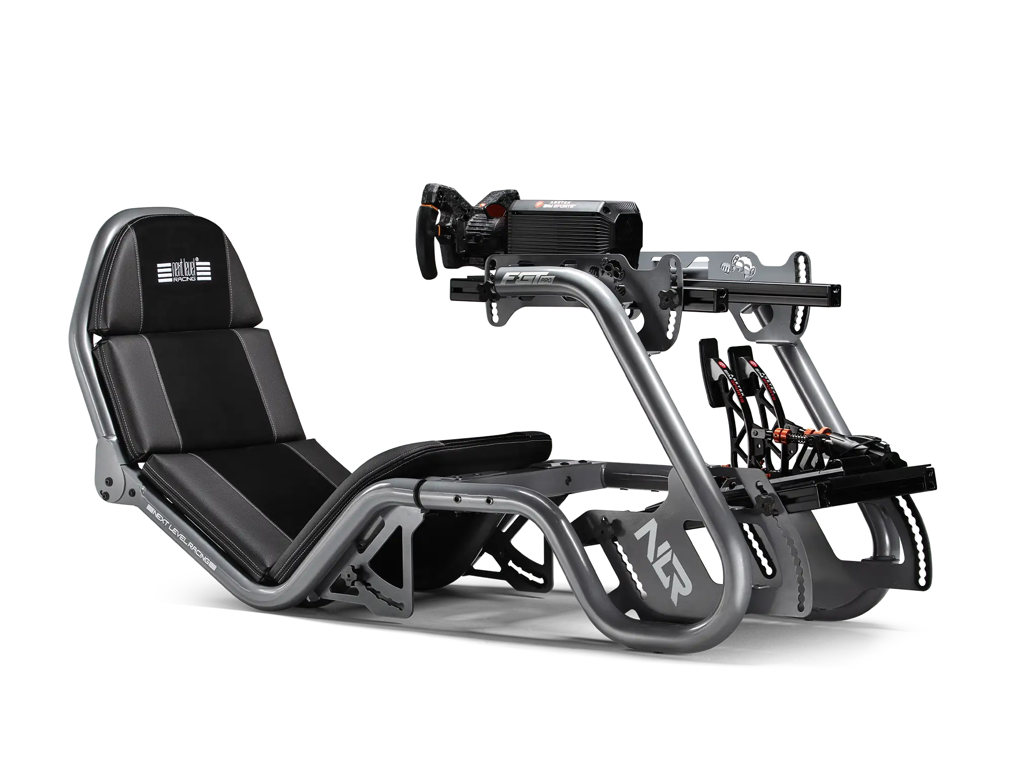 Next Level Racing F-GT Pro Formula and GT Racing Simulator Cockpit - Black Edition (NLR-R003)
