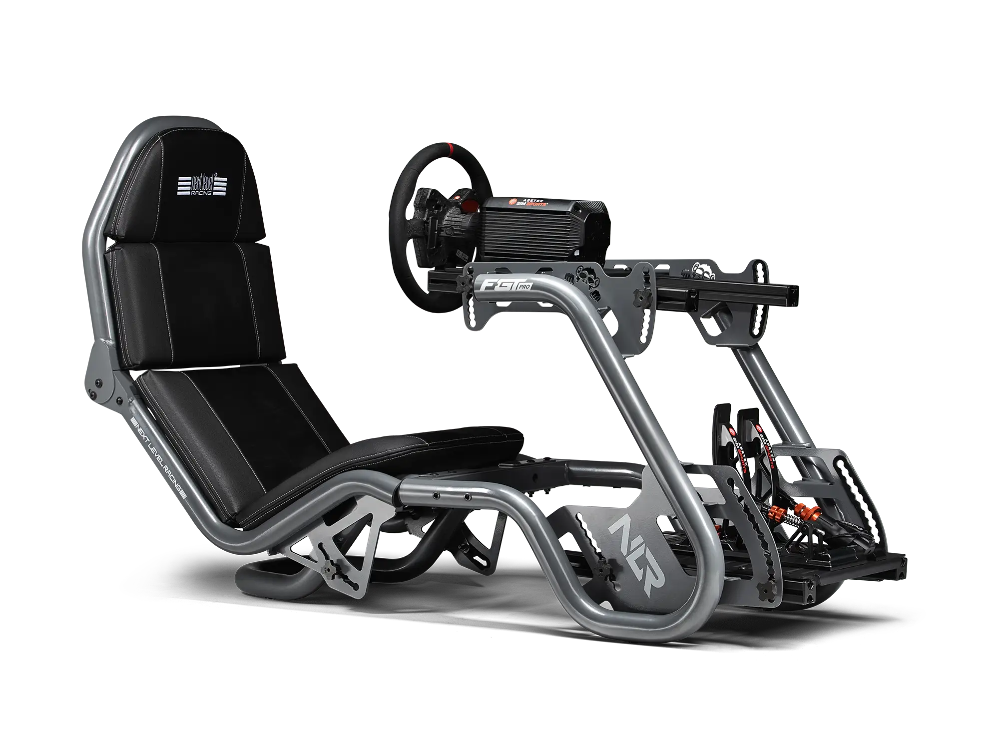 Next Level Racing F-GT Pro Formula and GT Racing Simulator Cockpit - Black Edition (NLR-R003)